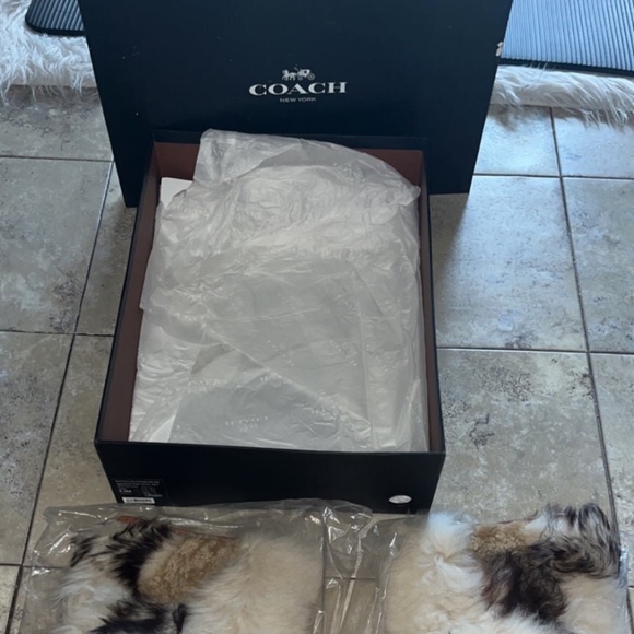 Coach Fur Boots - Picture 1 of 5